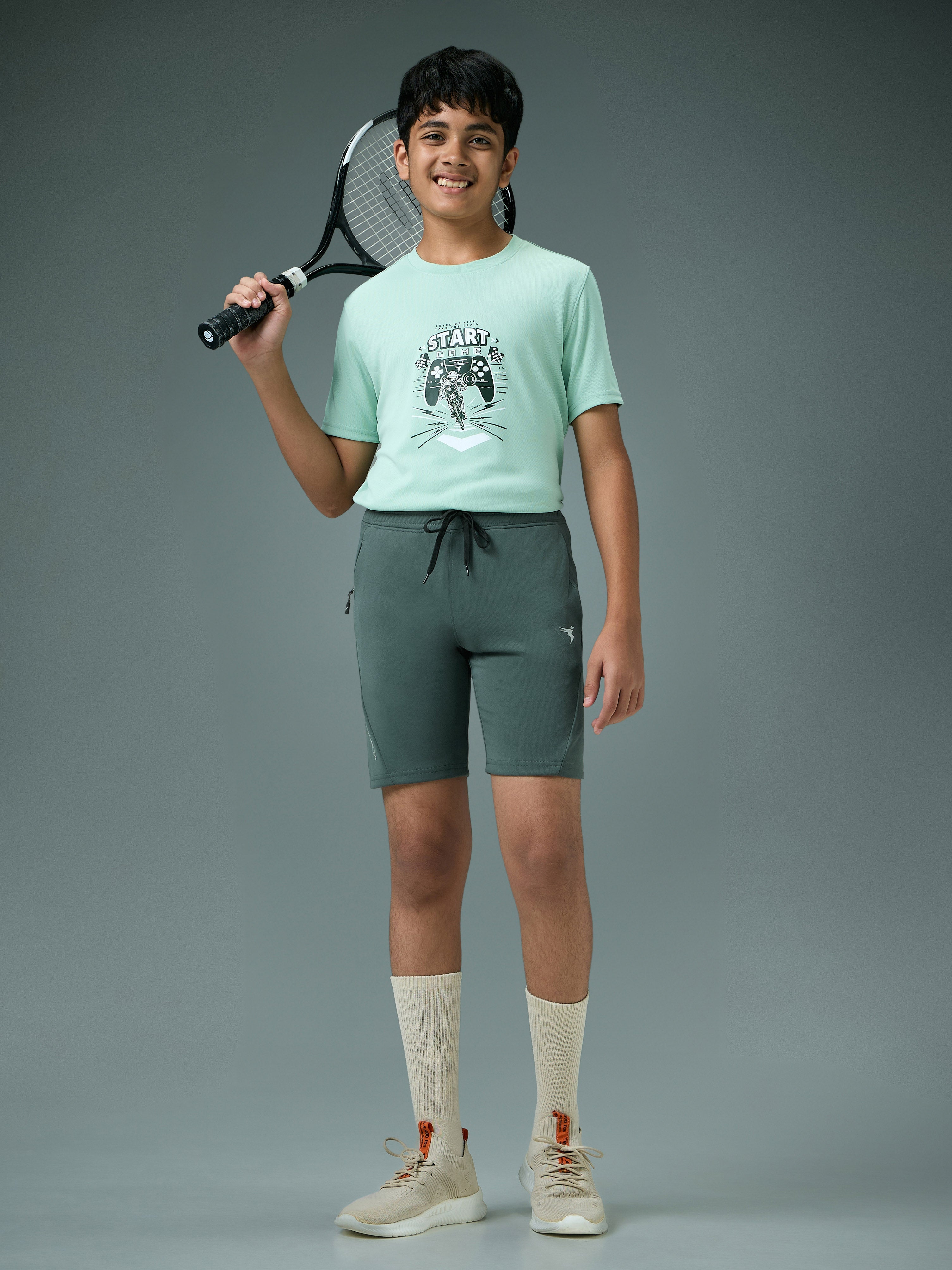 Technosport Kids Shorts - BR26 - TREKKING GREEN