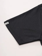Technosport Crew Neck Tshirt (Honey Comb Fabric) - OR10 - BLACK