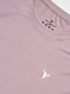 Technosport Crew Neck Tshirt (Honey Comb Fabric) - OR10 - DUSTY PINK