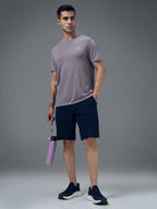 Technosport Crew Neck Tshirt (Honey Comb Fabric) - OR10 - GRAY RIDGE