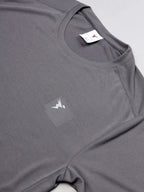 Technosport Crew Neck Tshirt (Honey Comb Fabric) - OR10 - IRON GREY