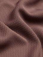 Technosport Crew Neck Tshirt (Honey Comb Fabric) - OR10 - MARSALA