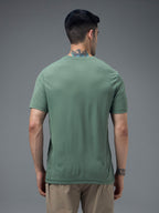 Technosport Crew Neck Tshirt (Honey Comb Fabric) - OR10 - MYRTLE