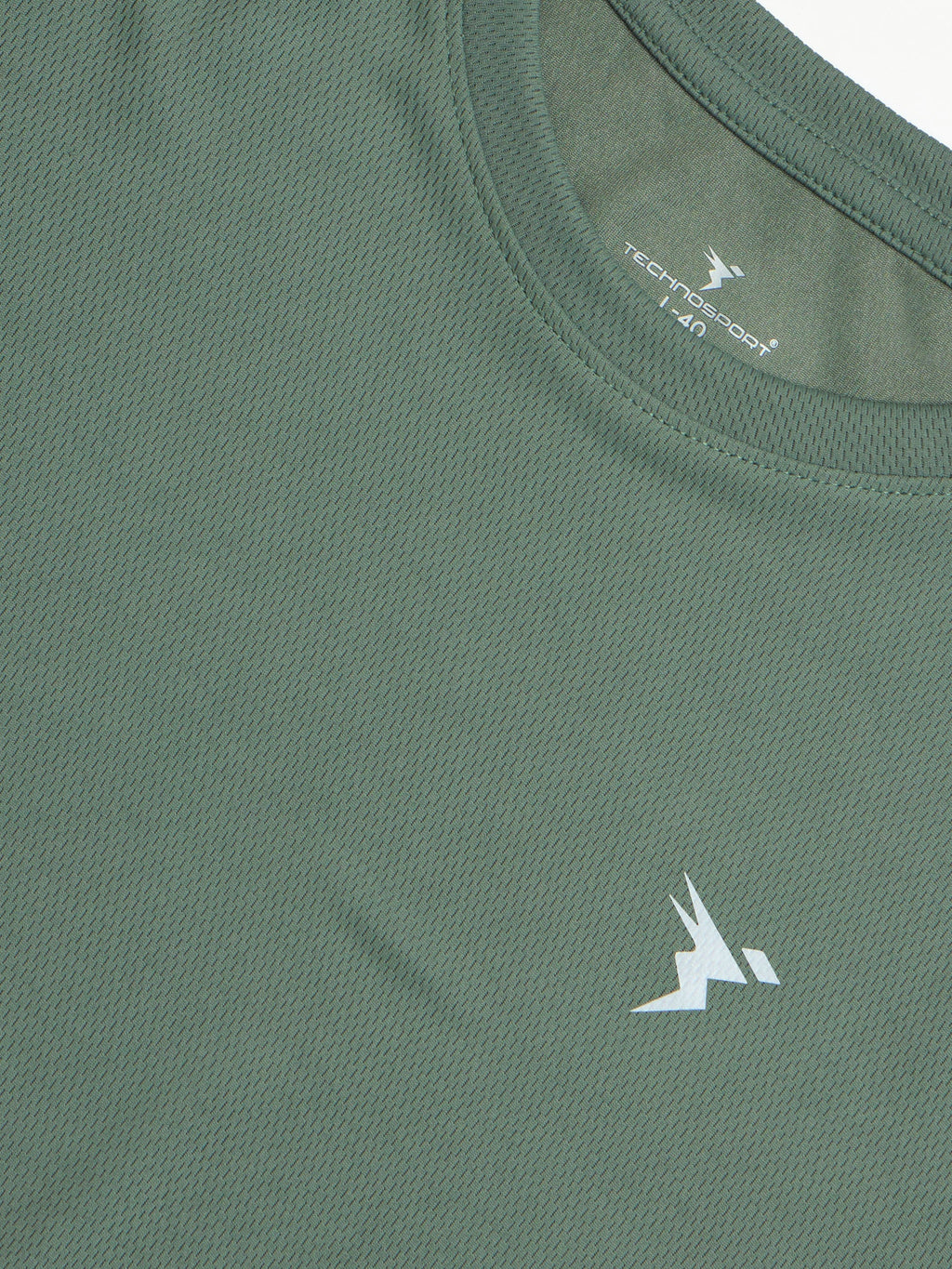 Technosport Crew Neck Tshirt (Honey Comb Fabric) - OR10 - MYRTLE