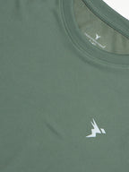 Technosport Crew Neck Tshirt (Honey Comb Fabric) - OR10 - MYRTLE