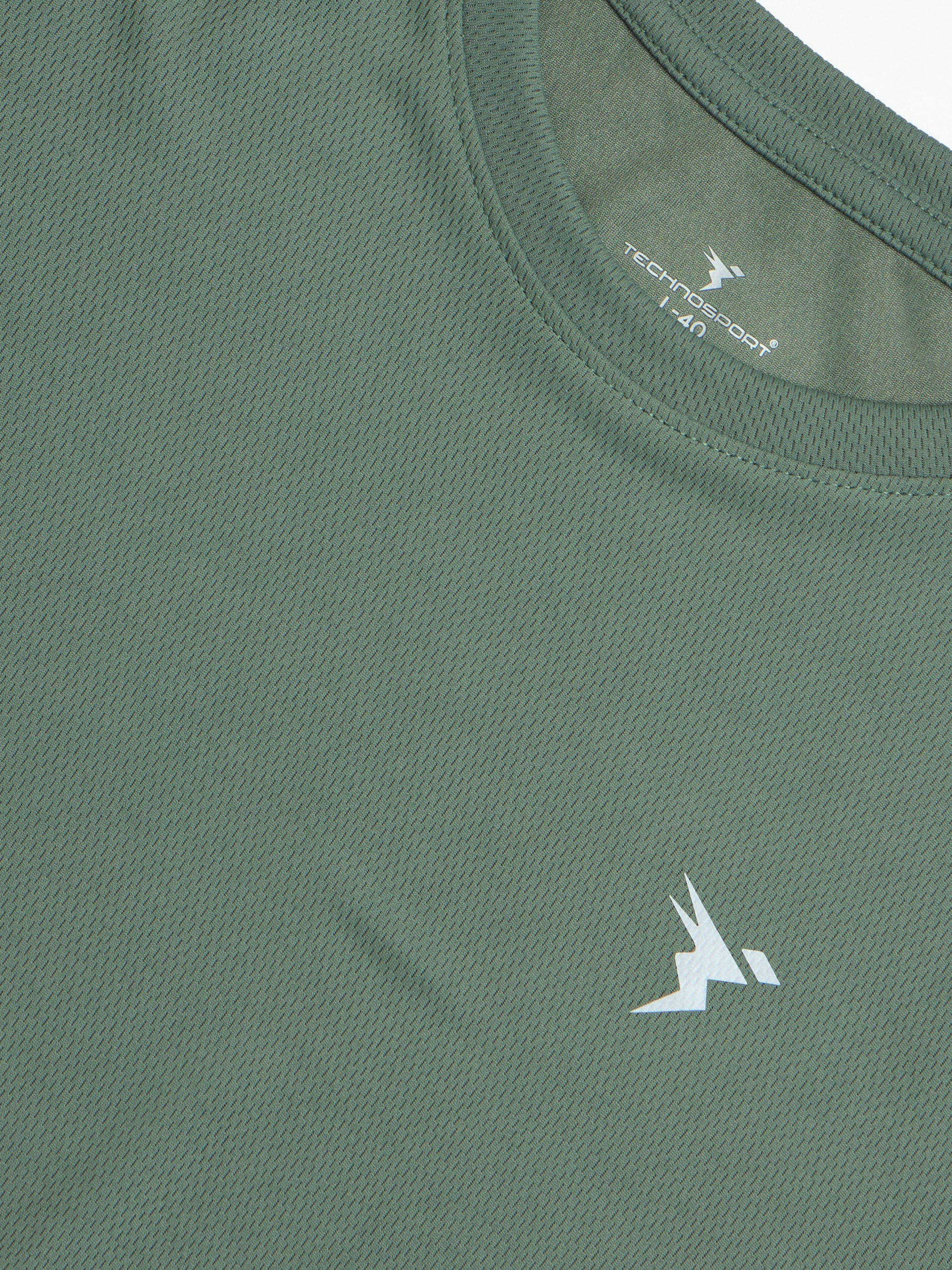 Technosport Crew Neck Tshirt (Honey Comb Fabric) - OR10 - MYRTLE