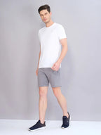 Technosport Crew Neck Tshirt (Honey Comb Fabric) - OR10 - OFF WHITE