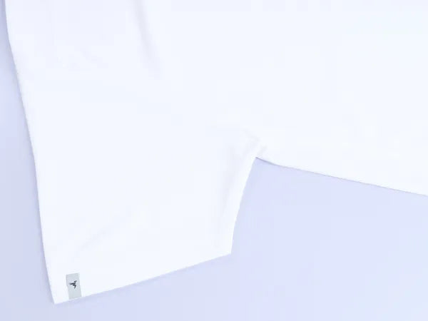 Technosport Crew Neck Tshirt (Honey Comb Fabric) - OR10 - OFF WHITE