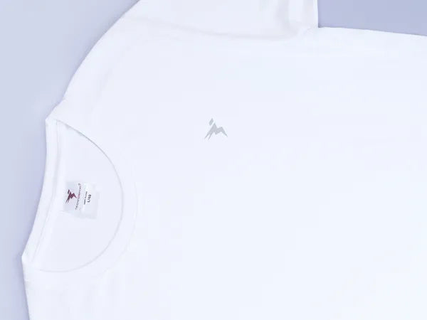 Technosport Crew Neck Tshirt (Honey Comb Fabric) - OR10 - OFF WHITE