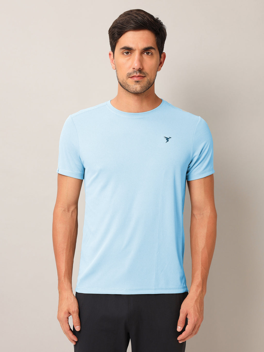 Technosport Crew Neck Tshirt (Honey Comb Fabric) - OR10 - OMPHALODES