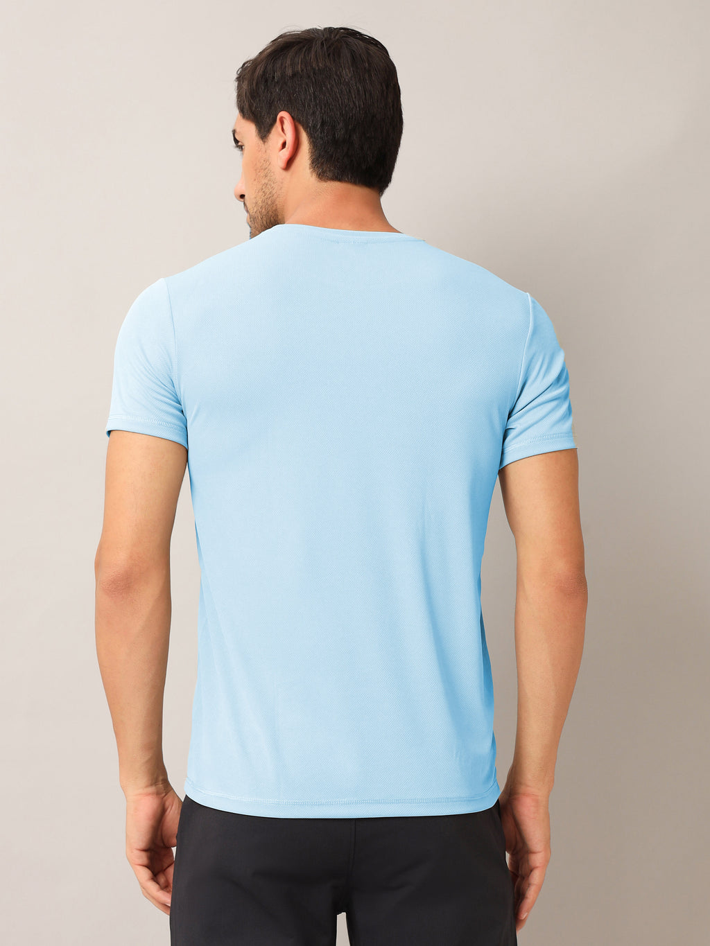 Technosport Crew Neck Tshirt (Honey Comb Fabric) - OR10 - OMPHALODES