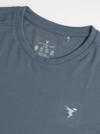 Technosport Crew Neck Tshirt (Honey Comb Fabric) - OR10 - VINTAGE INDIGO