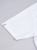 Technosport Crew Neck Tshirt (Honey Comb Fabric) - OR10 - WHITE