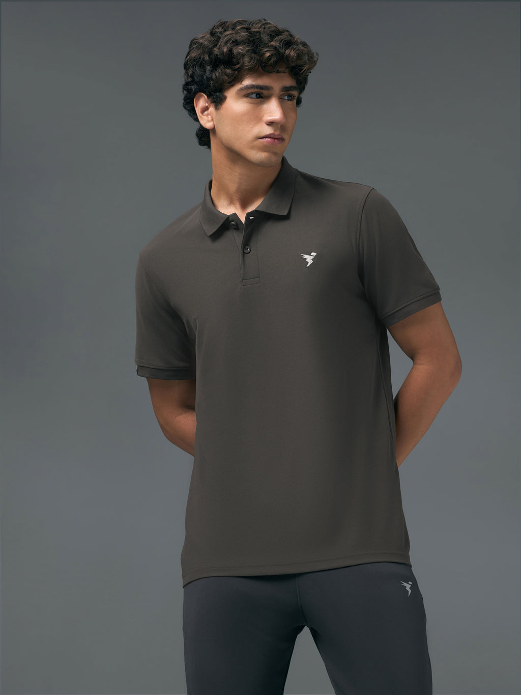 Technosport Collar Neck Tshirt (Matpiq) - OR11 - BLACK