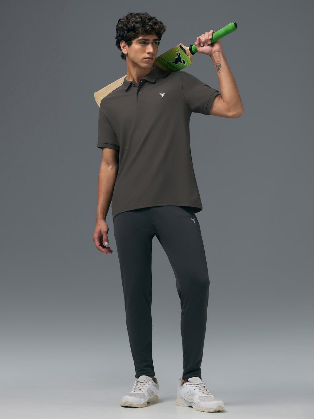 Technosport Collar Neck Tshirt (Matpiq) - OR11 - BLACK