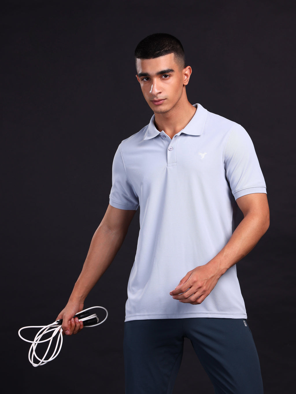 Technosport Collar Neck Tshirt (Matpiq) - OR11 - MIDNIGHT BLUE B