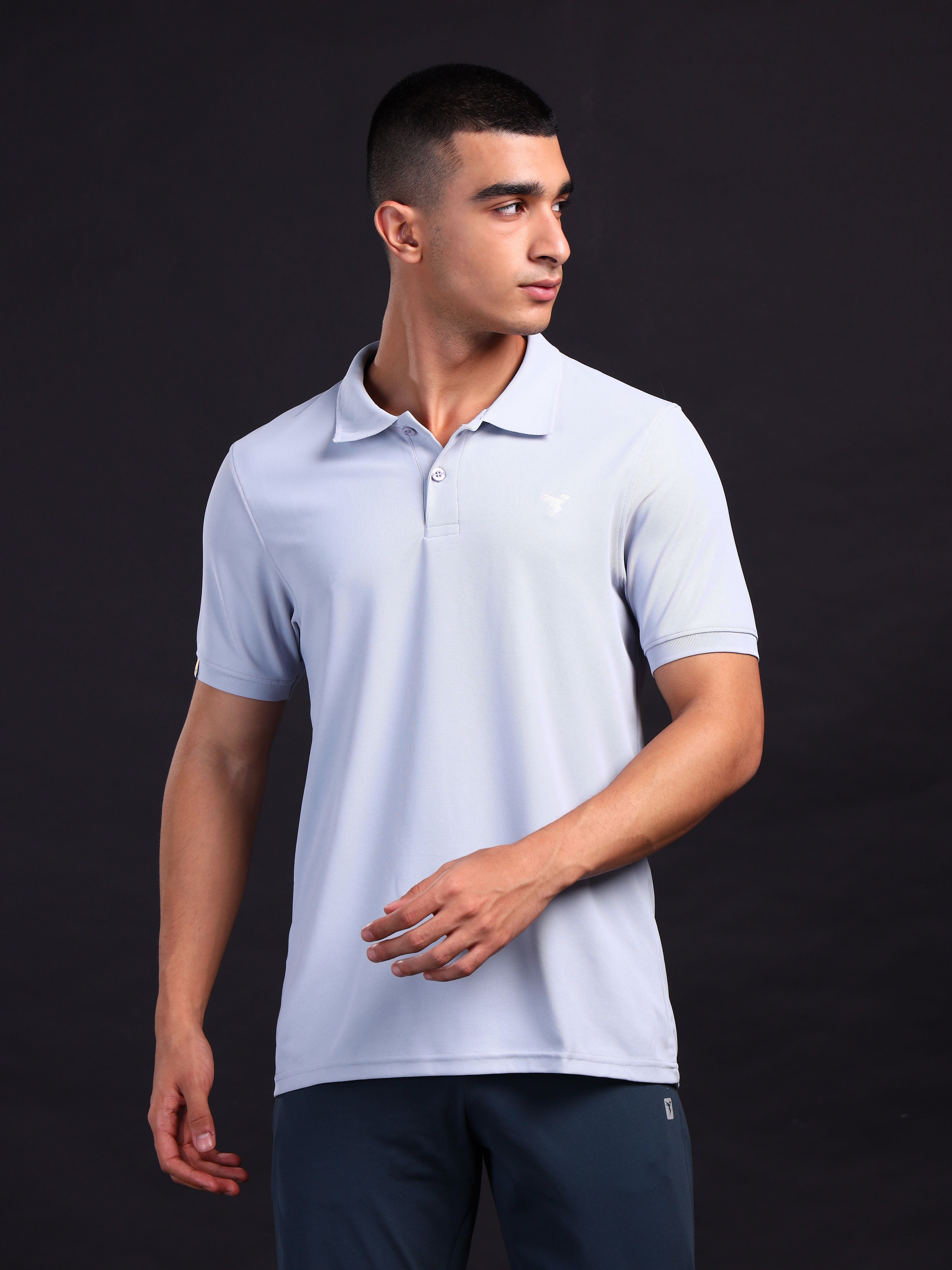 Technosport Collar Neck Tshirt (Matpiq) - OR11 - MIDNIGHT BLUE B