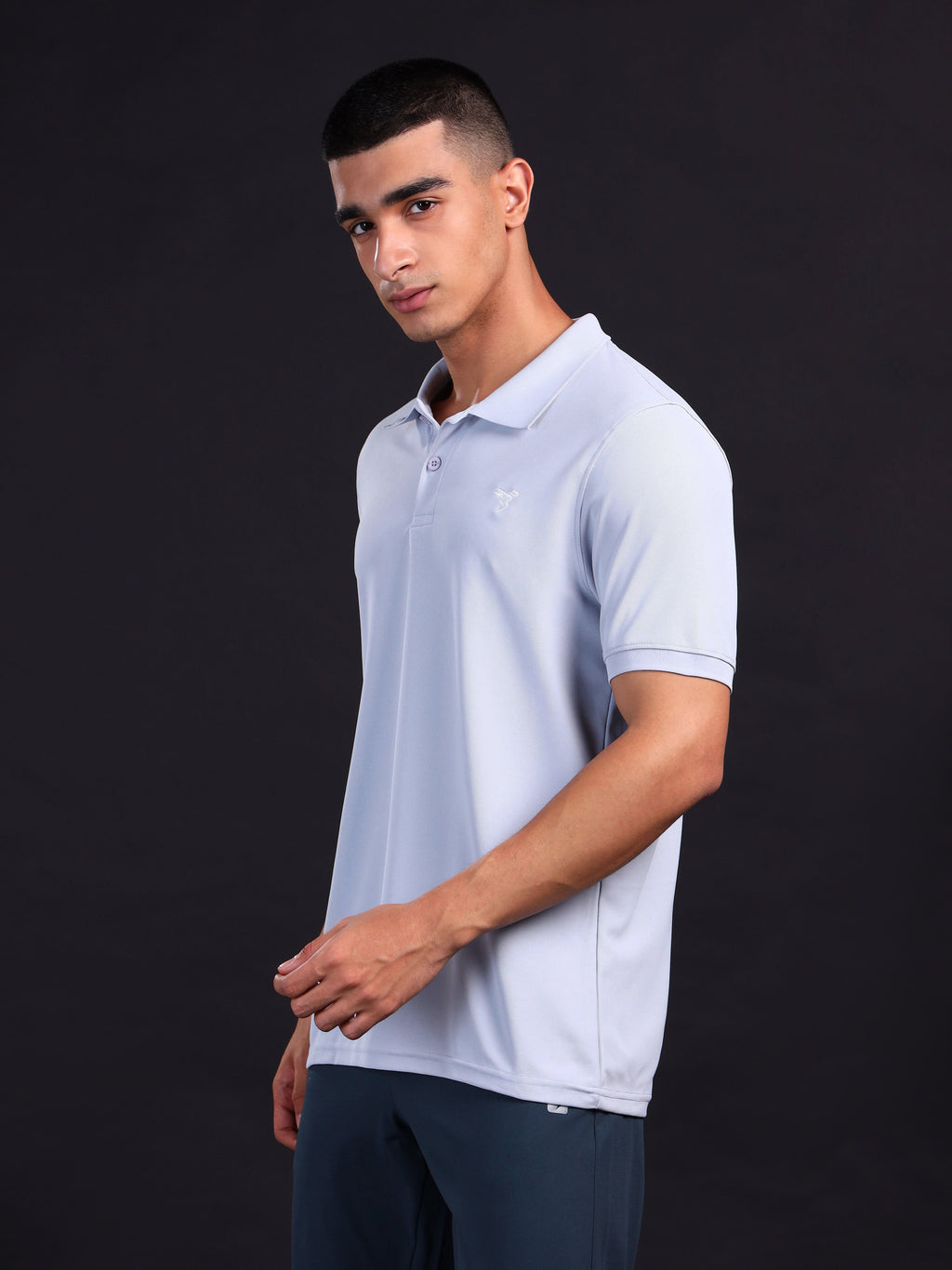 Technosport Collar Neck Tshirt (Matpiq) - OR11 - MIDNIGHT BLUE B