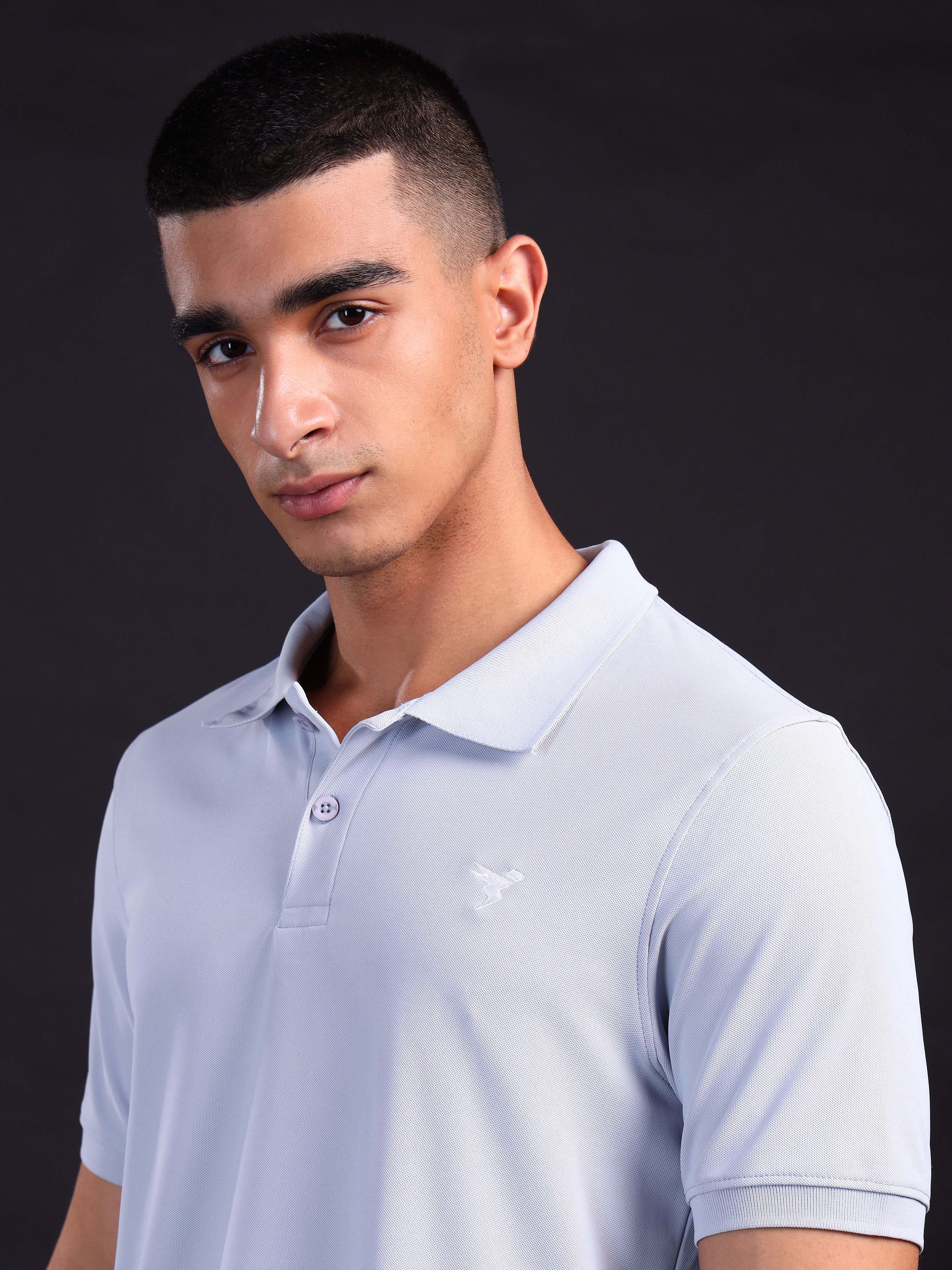 Technosport Collar Neck Tshirt (Matpiq) - OR11 - MIDNIGHT BLUE B