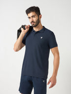 Technosport Collar Neck Tshirt (Matpiq) - OR11 - NAVY B
