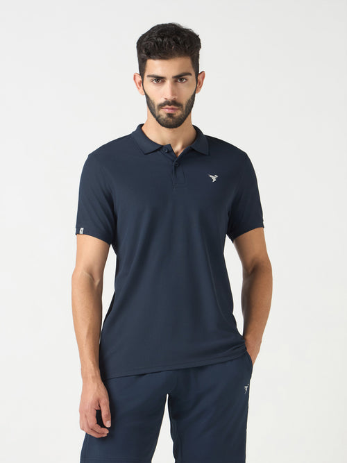 Technosport Collar Neck Tshirt (Matpiq) - OR11 - NAVY B