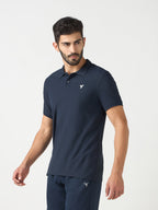 Technosport Collar Neck Tshirt (Matpiq) - OR11 - NAVY B