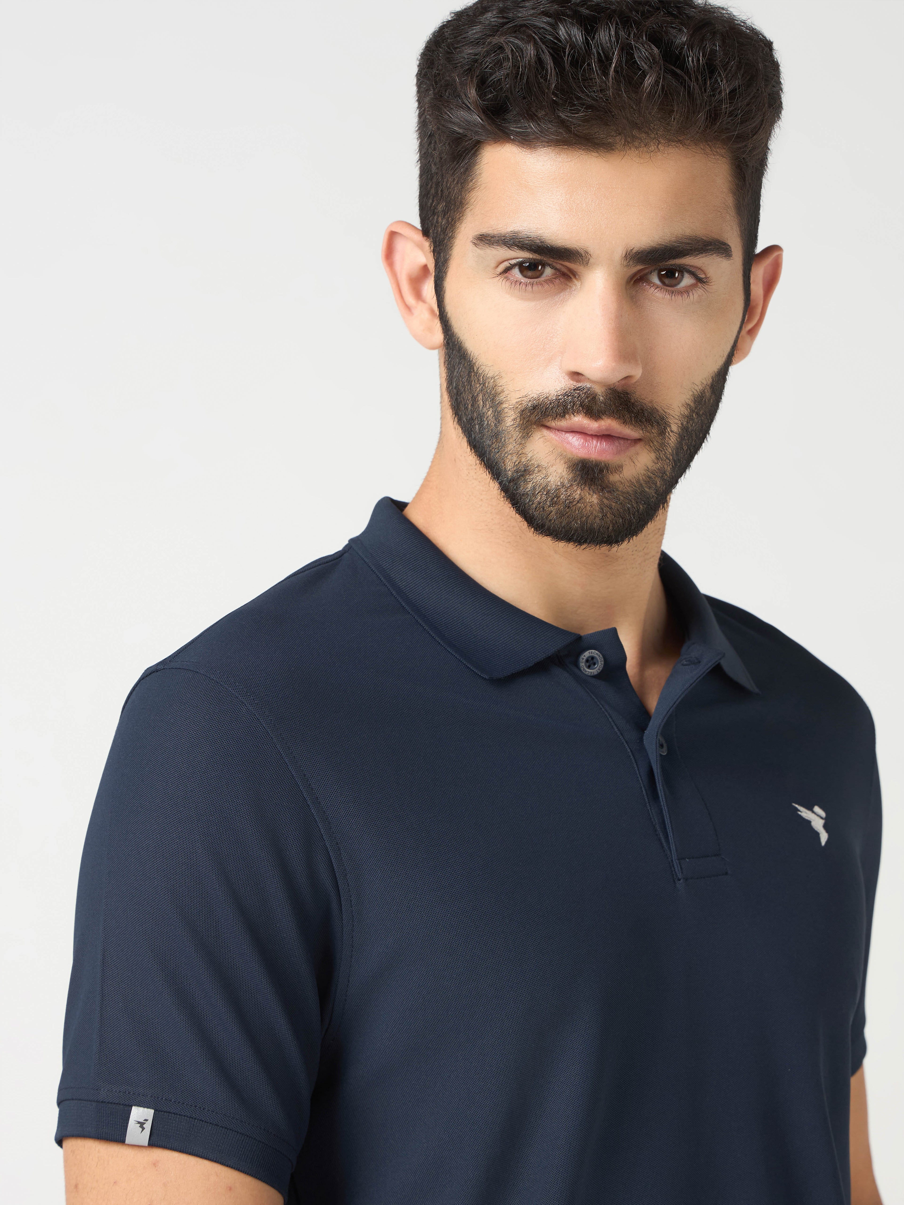 Technosport Collar Neck Tshirt (Matpiq) - OR11 - NAVY B