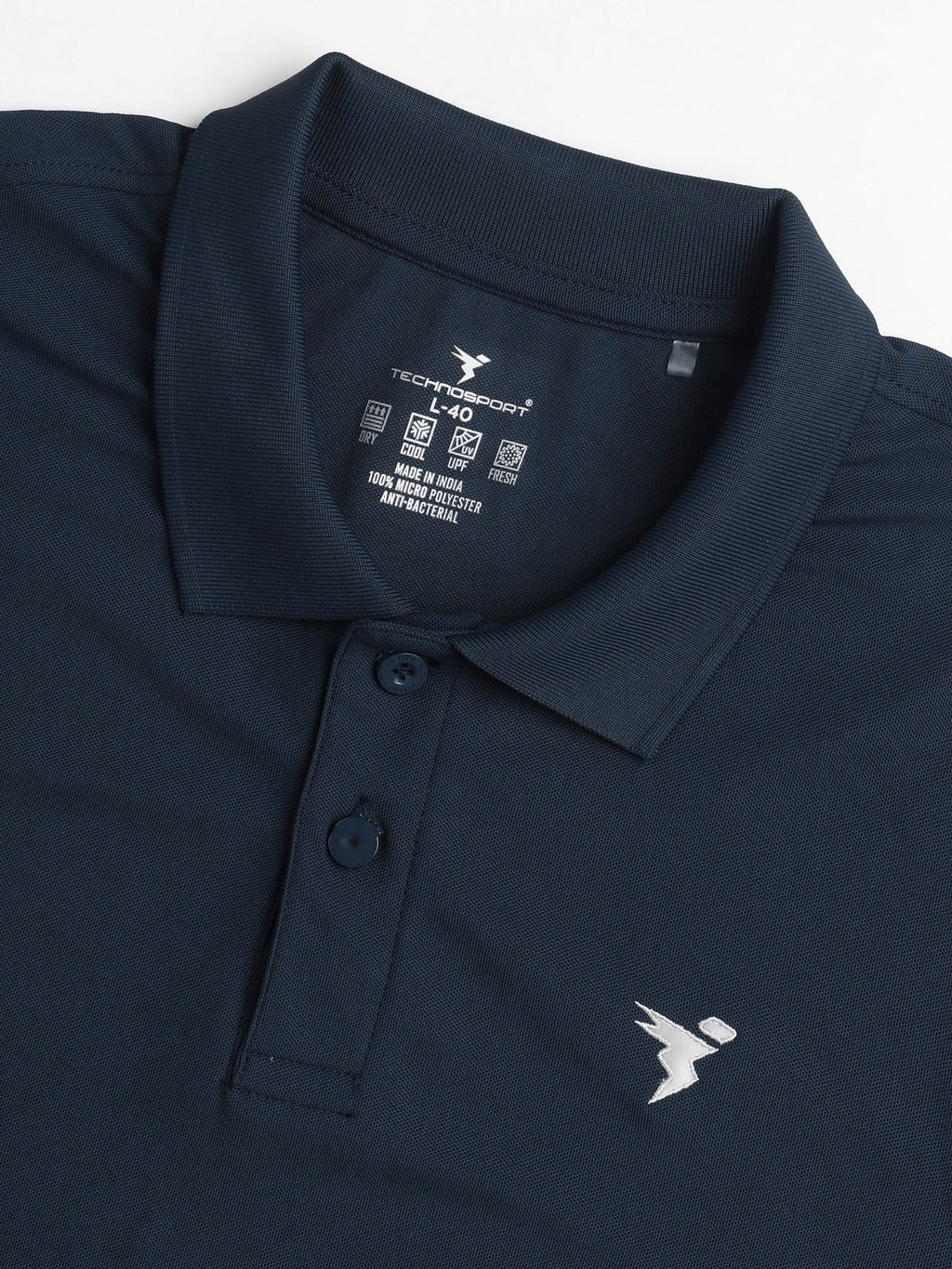 Technosport Collar Neck Tshirt (Matpiq) - OR11 - NAVY B