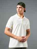 Technosport Collar Neck Tshirt (Matpiq) - OR11 - OFF WHITE B