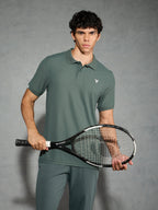 Technosport Collar Neck Tshirt (Matpiq) - OR11 - TREKKING GREEN