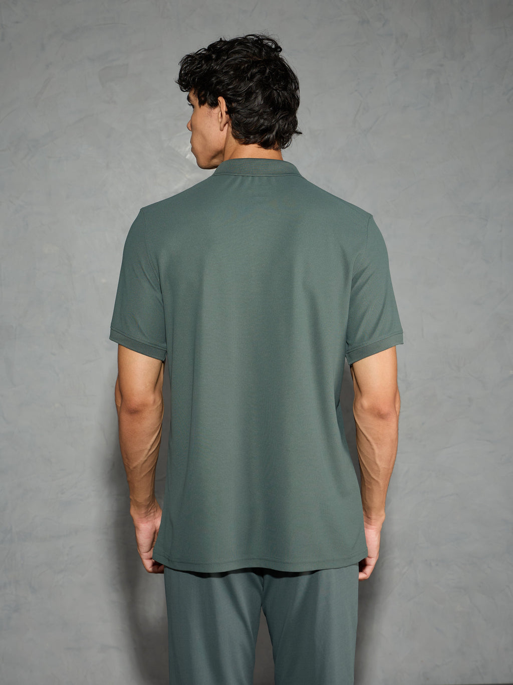 Technosport Collar Neck Tshirt (Matpiq) - OR11 - TREKKING GREEN