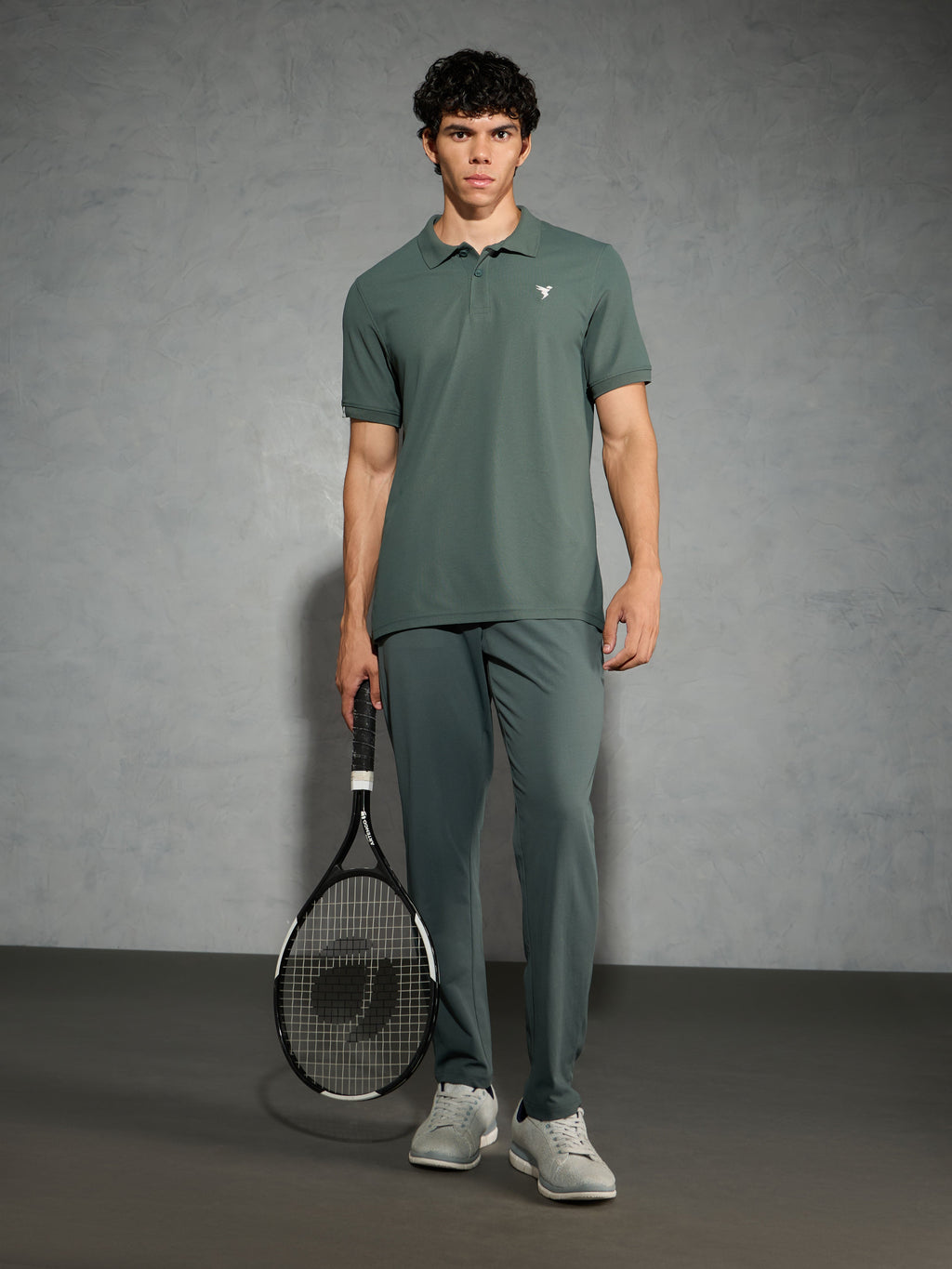 Technosport Collar Neck Tshirt (Matpiq) - OR11 - TREKKING GREEN