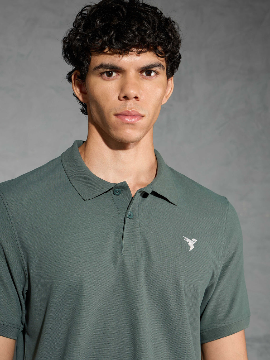 Technosport Collar Neck Tshirt (Matpiq) - OR11 - TREKKING GREEN