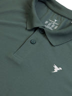 Technosport Collar Neck Tshirt (Matpiq) - OR11 - TREKKING GREEN