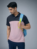 Technosport Collar Neck Tshirt (Techno Cool) - OR13 - DUSTY PINK