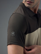 Technosport Collar Neck Tshirt (Techno Cool) - OR13 - OYSTER GRAY