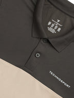 Technosport Collar Neck Tshirt (Techno Cool) - OR13 - OYSTER GRAY