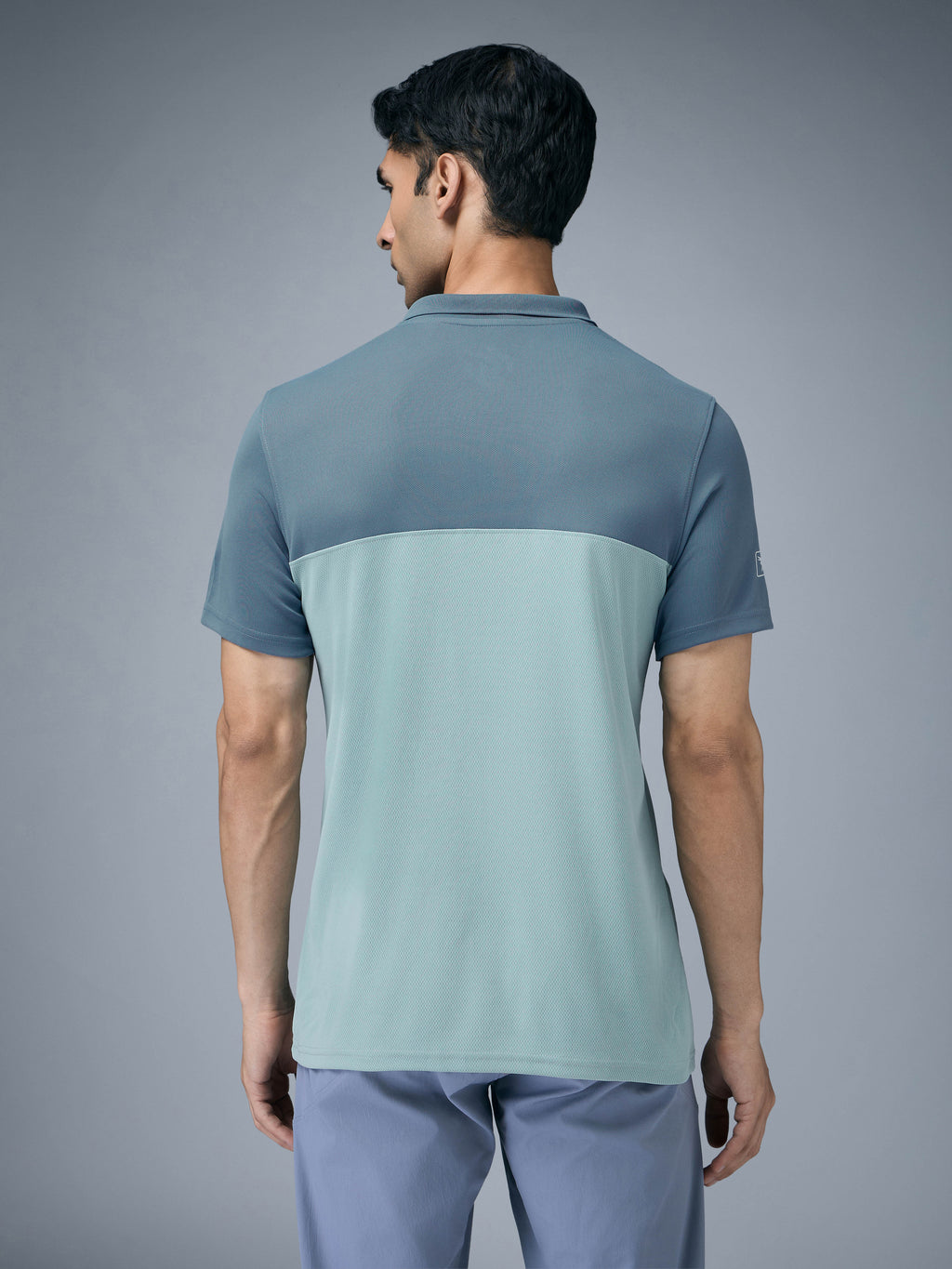 Technosport Collar Neck Tshirt (Techno Cool) - OR13 - ULTIMATE GRAY