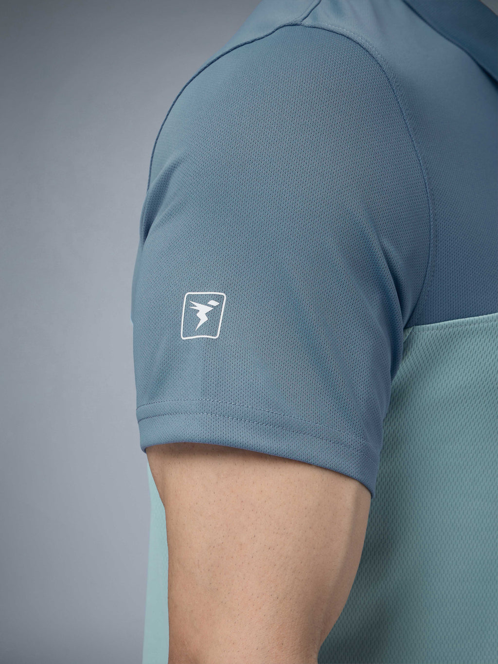 Technosport Collar Neck Tshirt (Techno Cool) - OR13 - ULTIMATE GRAY