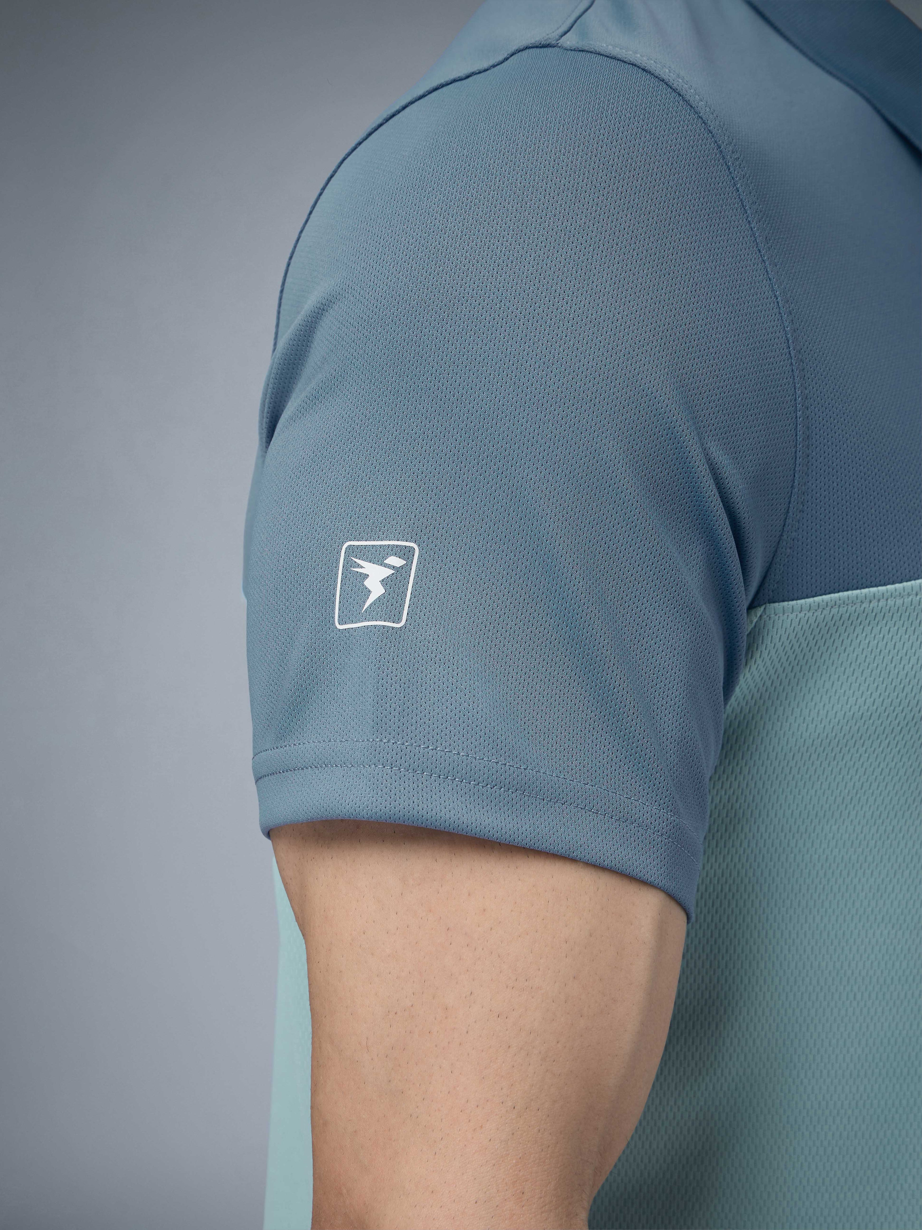 Technosport Collar Neck Tshirt (Techno Cool) - OR13 - ULTIMATE GRAY