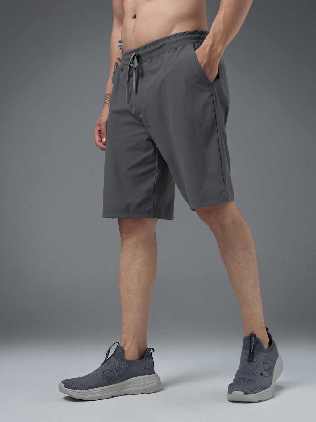 Technosport Men Shorts - OR206 - IRON GREY