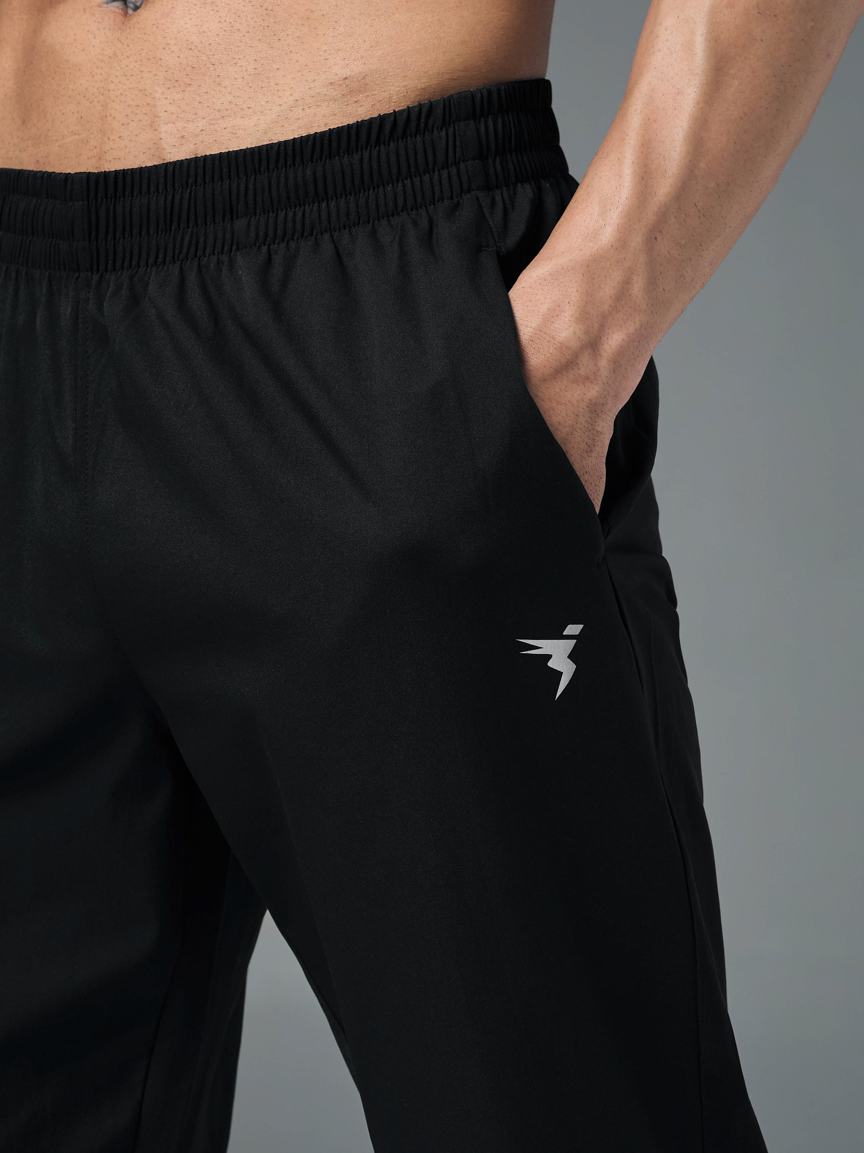 Technosport  Regular Fit Trackpant (TS Flexi) - OR229 - BLACK