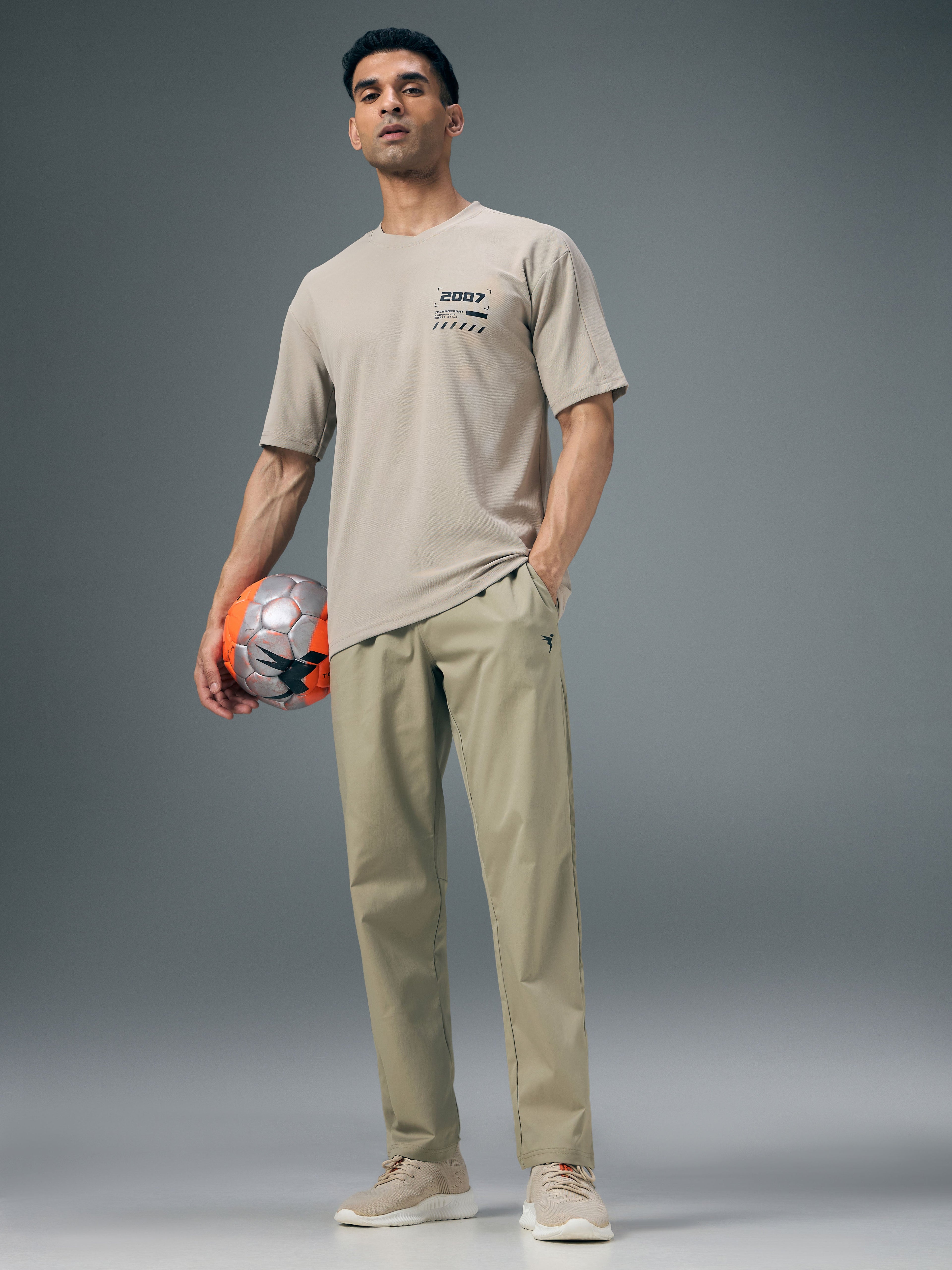 Technosport  Regular Fit Trackpant (TS Flexi) - OR229 - KHAKI