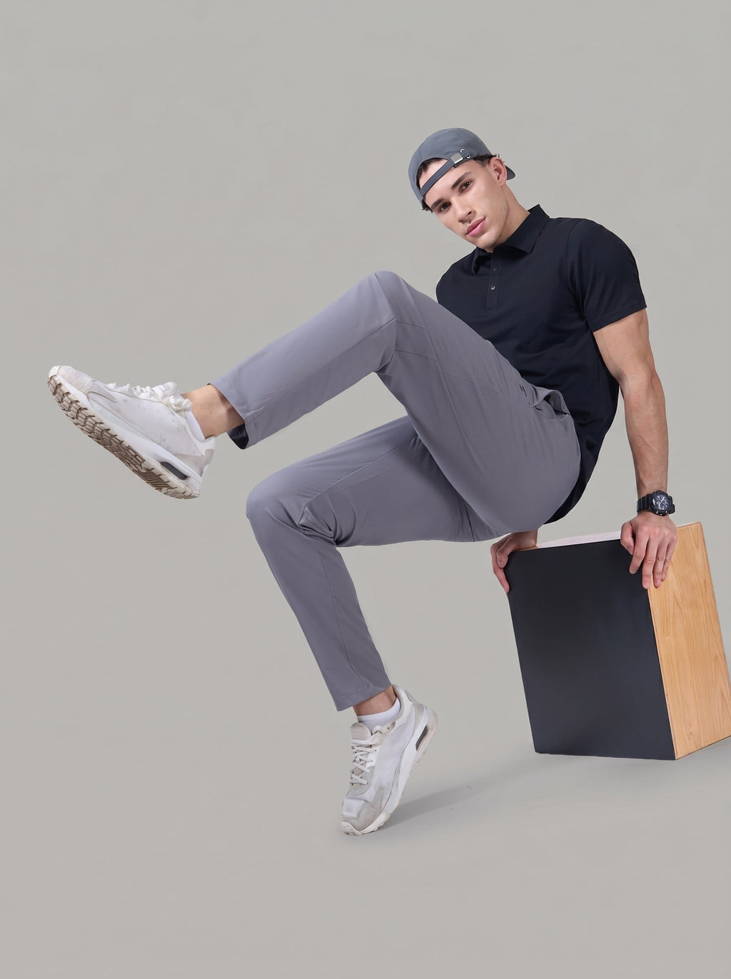Technosport  Regular Fit Trackpant (TS Flexi) - OR229 - LT GREY B