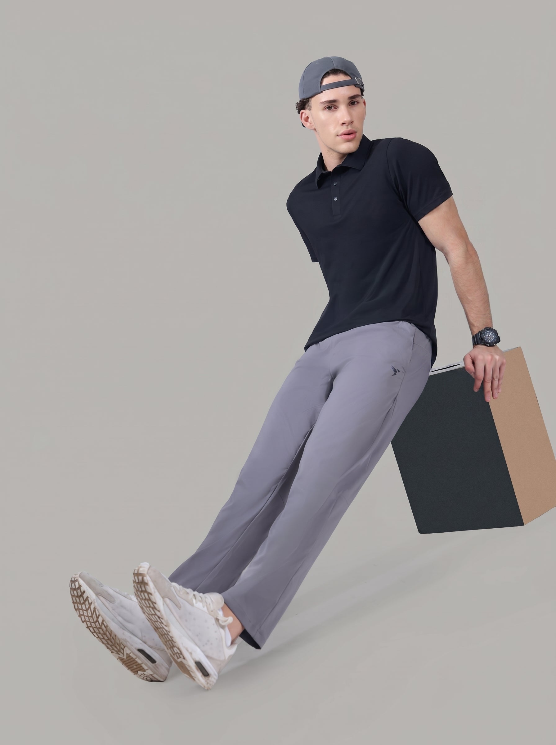 Technosport  Regular Fit Trackpant (TS Flexi) - OR229 - LT GREY B