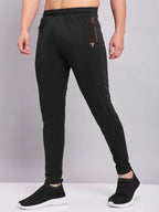 Technosport Men Slim Fit Trackpant - OR25 - BLACK