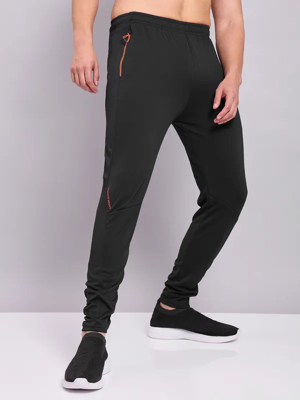 Technosport Men Slim Fit Trackpant - OR25 - BLACK