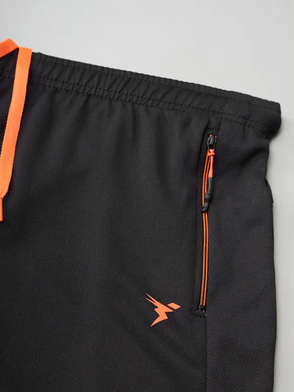 Technosport Men Slim Fit Trackpant - OR25 - BLACK