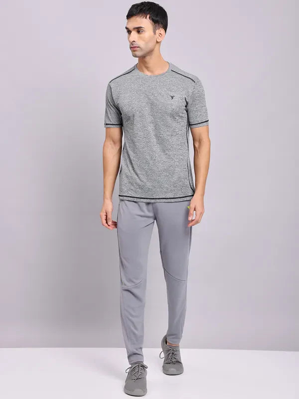Technosport Men Slim Fit Trackpant - OR25 - LT GREY B