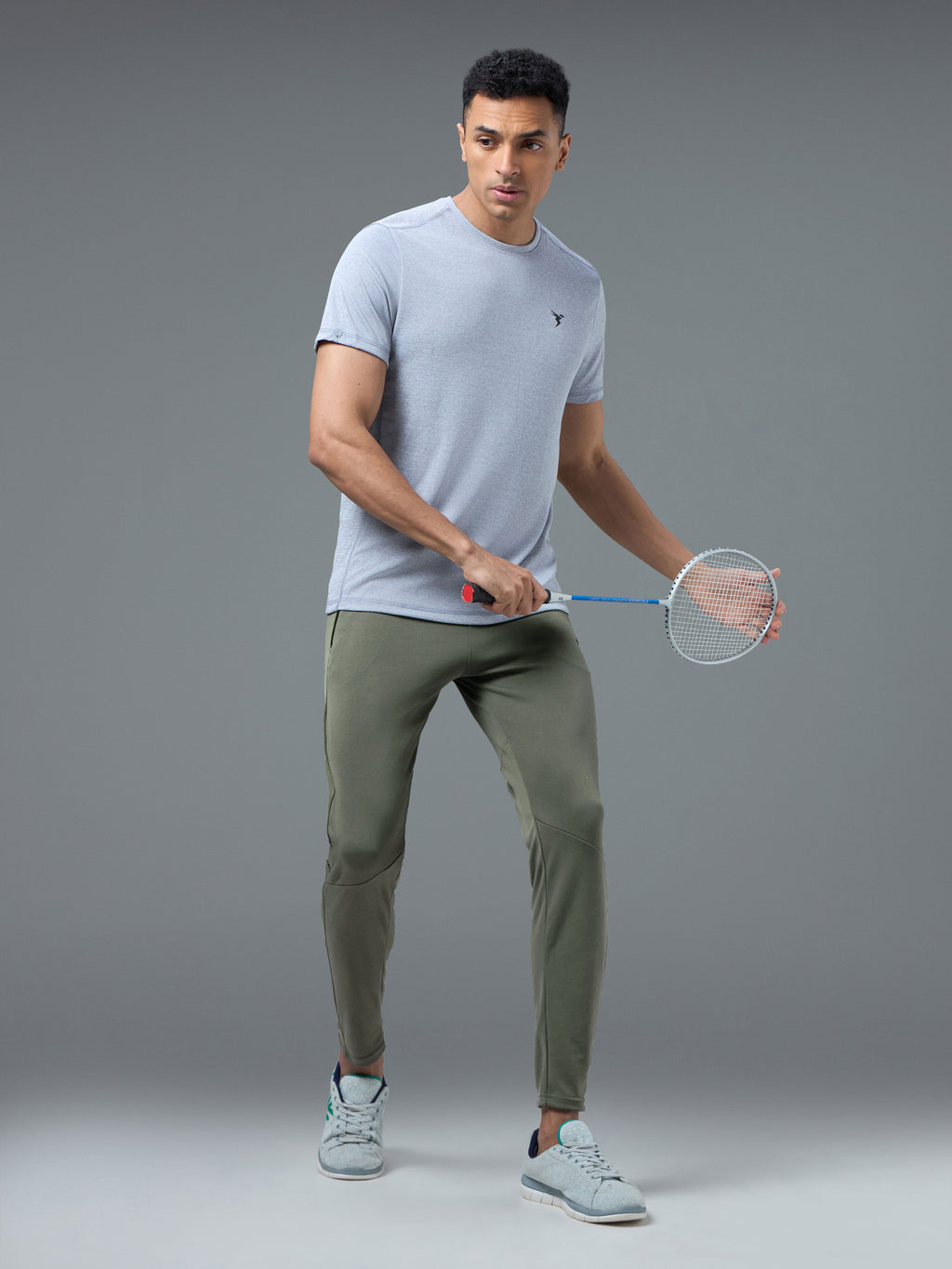 Technosport Men Slim Fit Trackpant - OR25 - SMOKEY OLIVE